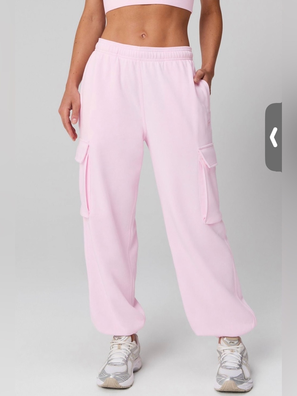 NWT Fabletics Year Round Terry Jogger - in Light Pink SZ XL